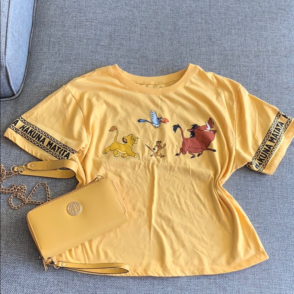 Disney t shirt size m and small crossbody bag